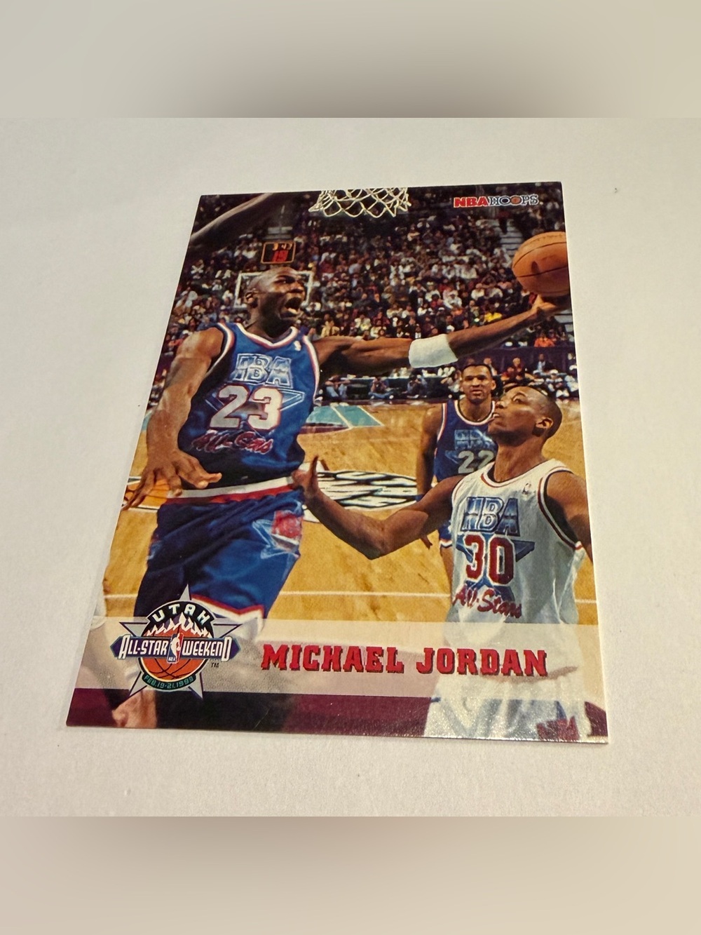 Michael Jordan 1993 NBA Hoops Basketball Card #257 All Star Weekend Vintage - Picture 3 of 3
